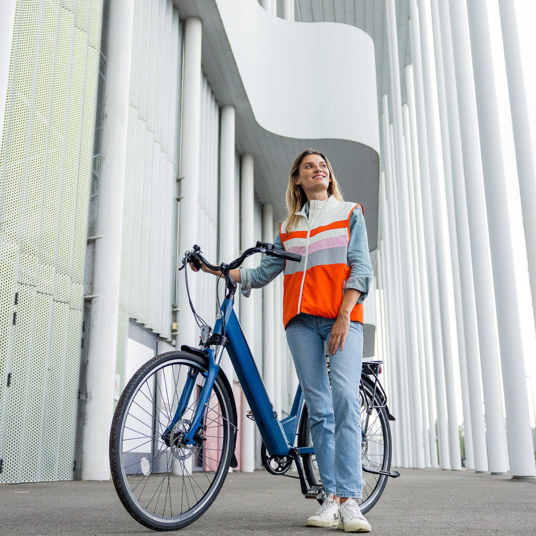Veste velo reflechissante Couleur Orange
