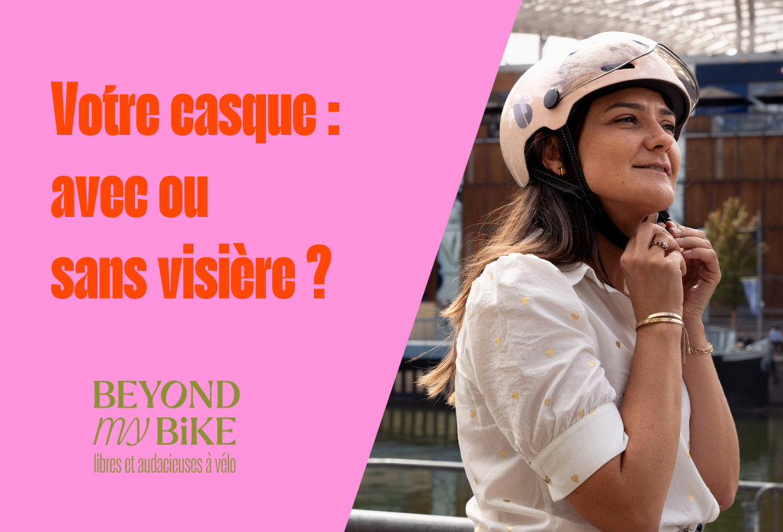 Casque vélo à visière sale