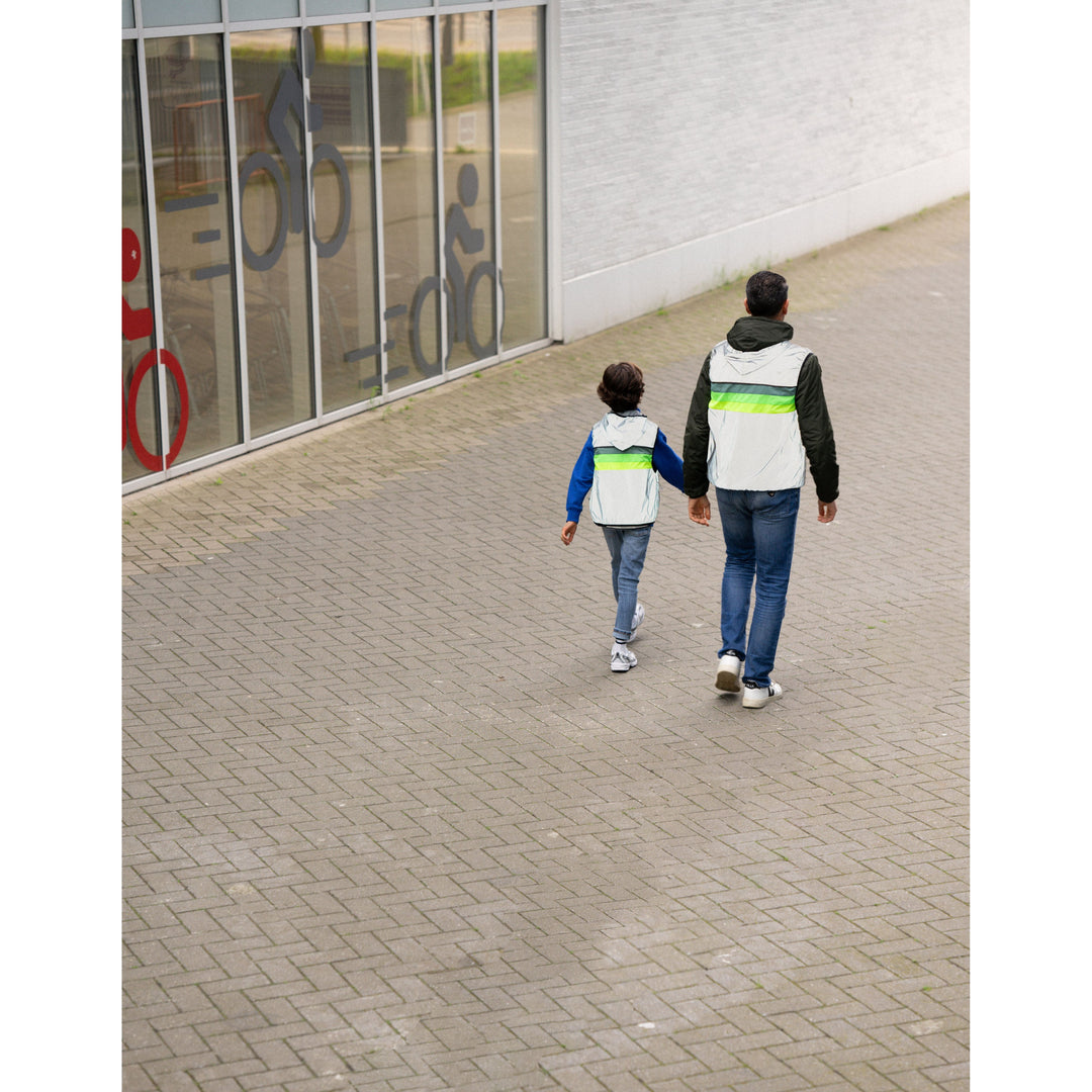 Gilet de visibilité réfléchissant fluorescent pour enfants North