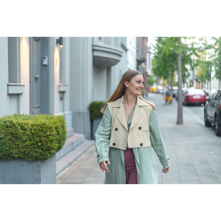 Veste courte réfléchissante pour cycliste urbaine Trench