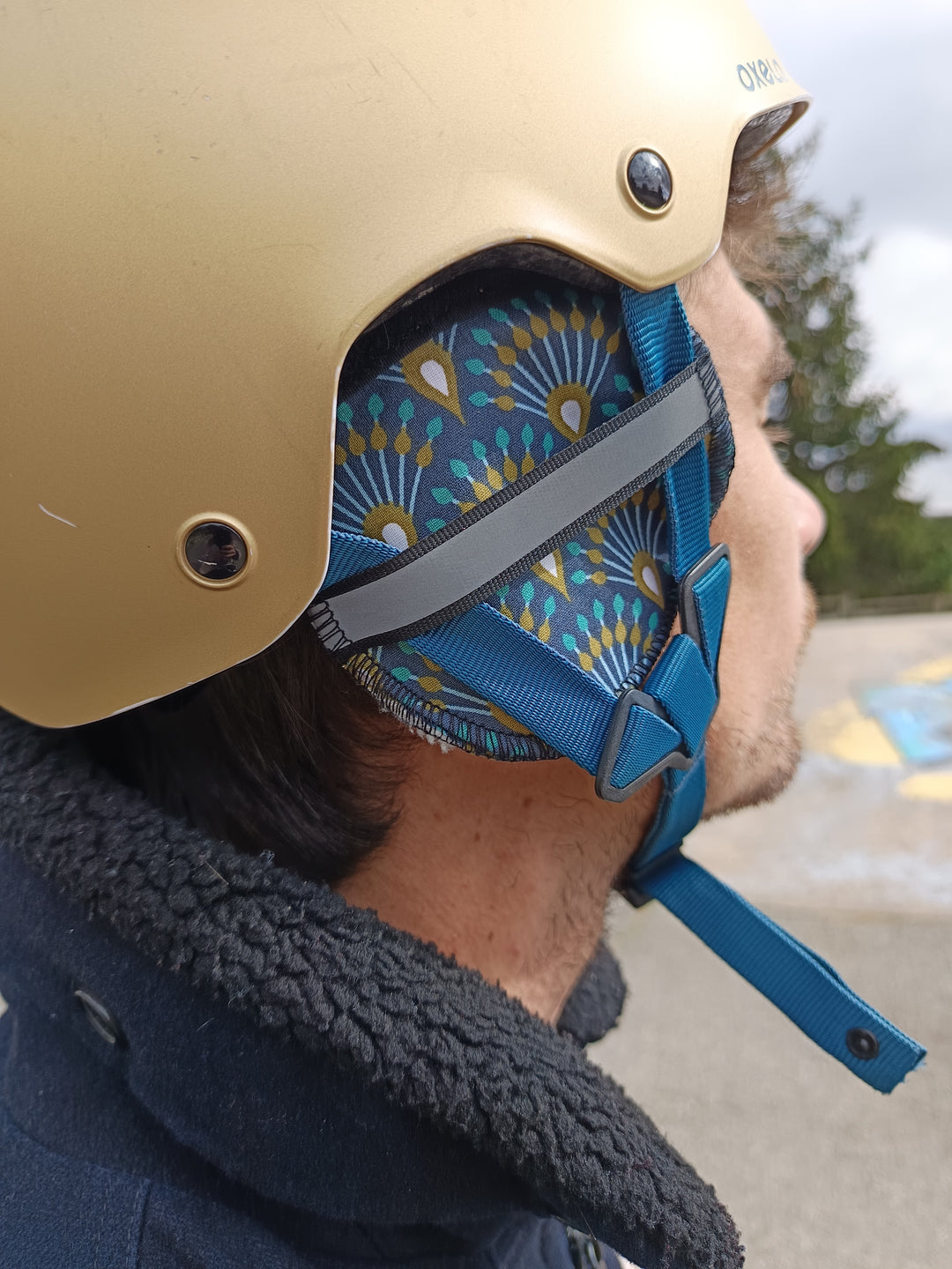 GOOFF Cache-Oreilles Pour Casque Vélo - Anti-Bruit Du Vent Pour E-Bike, Pedelec Speed - S'Adapte à Tous Les Casques Avec Adhésifs Généreux Et Confort Doux