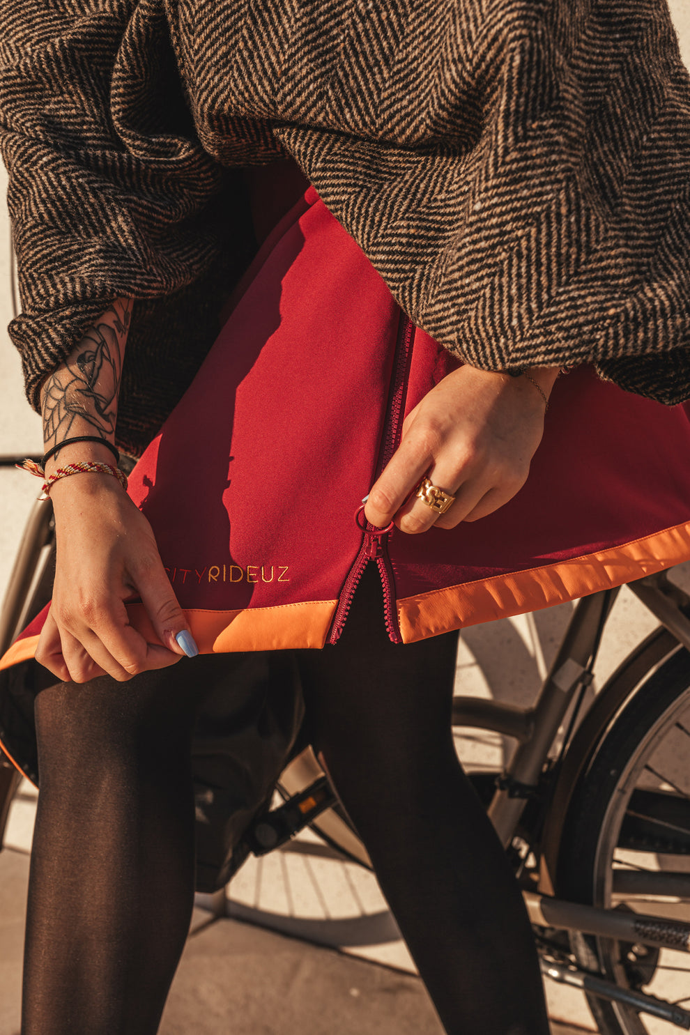 Sur-jupe Vélo d'Hiver Imperméable et Molletonnée - Holly