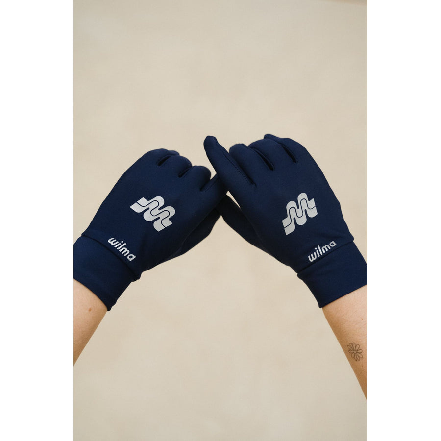 gants bleus vus de face #color_Navy