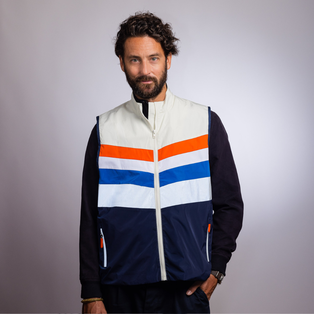 Veste velo reflechissante Couleur Marine