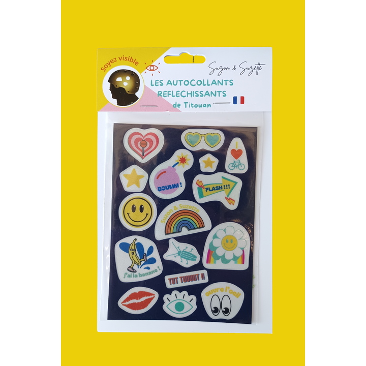 Stickers Enfants Autocollants Réfléchissants Pour Casque Et Vélo - Titouan