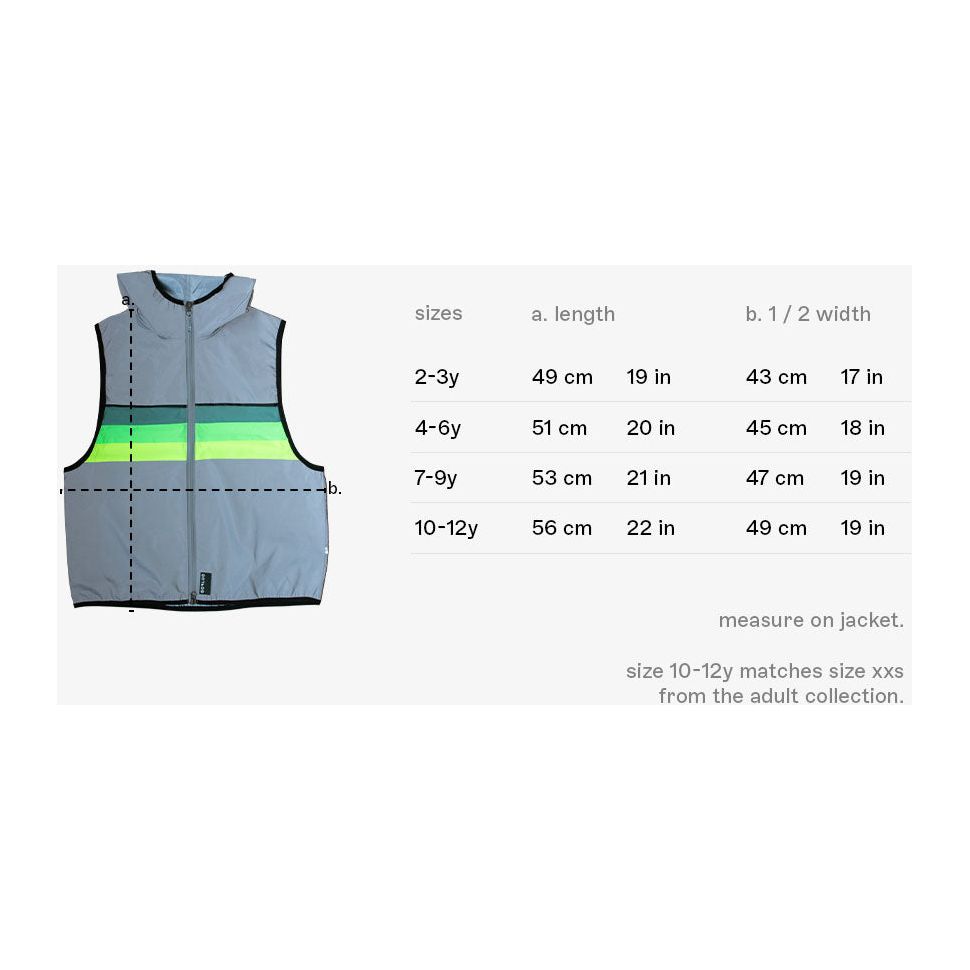 Gilet de visibilité réfléchissant fluorescent pour enfants North