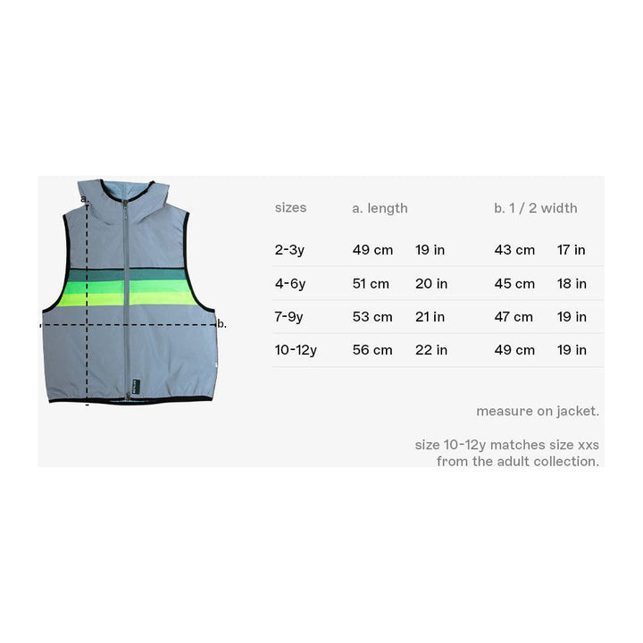 Gilet de visibilité réfléchissant fluorescent pour enfants North