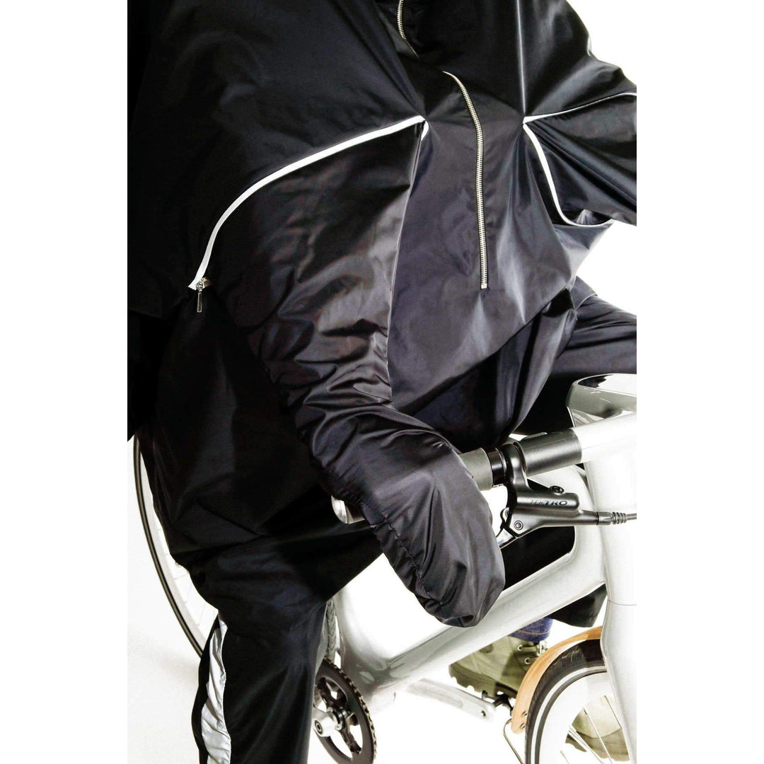 Hommes Femmes Vélo Poncho Cape de pluie avec capuche Coupe-vent